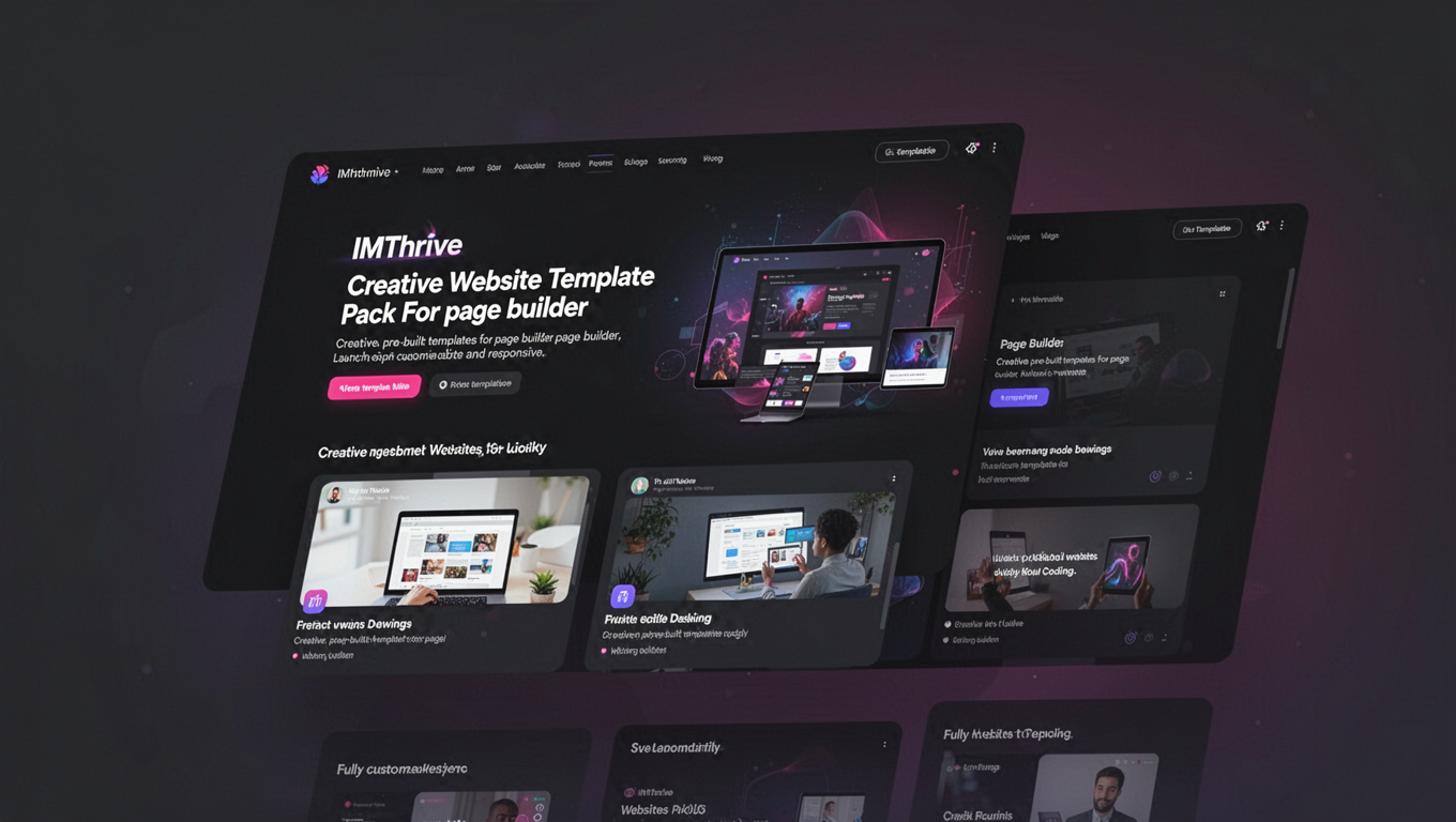 Preview of IMThrive - Creative Website Template Pack For Elementor
