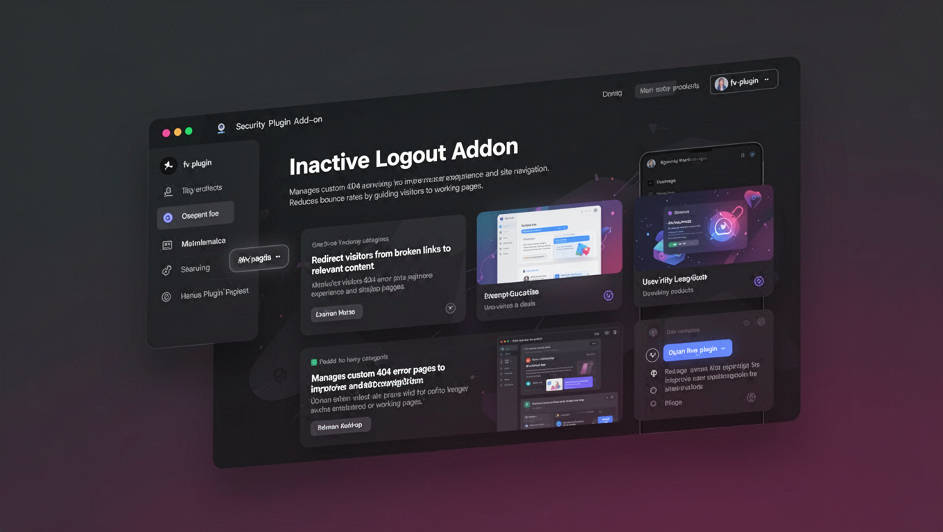 Preview of Inactive Logout Addon