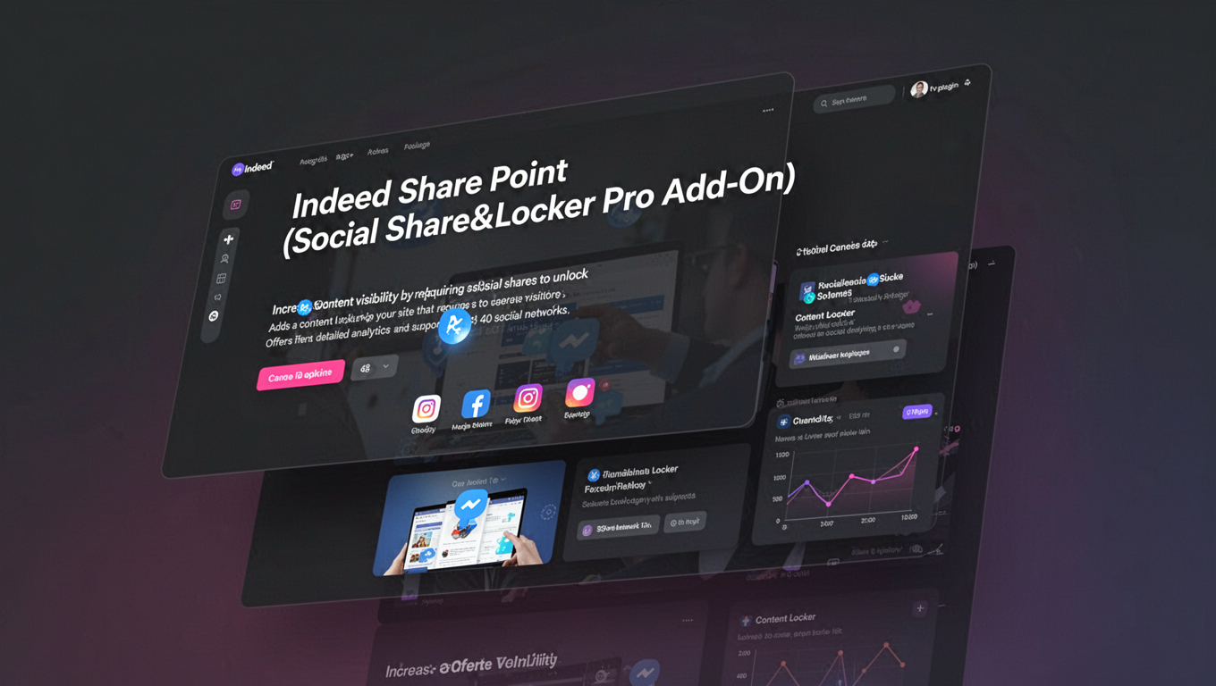 Preview of Indeed Share Point (Social Share&Locker Pro Add-On)