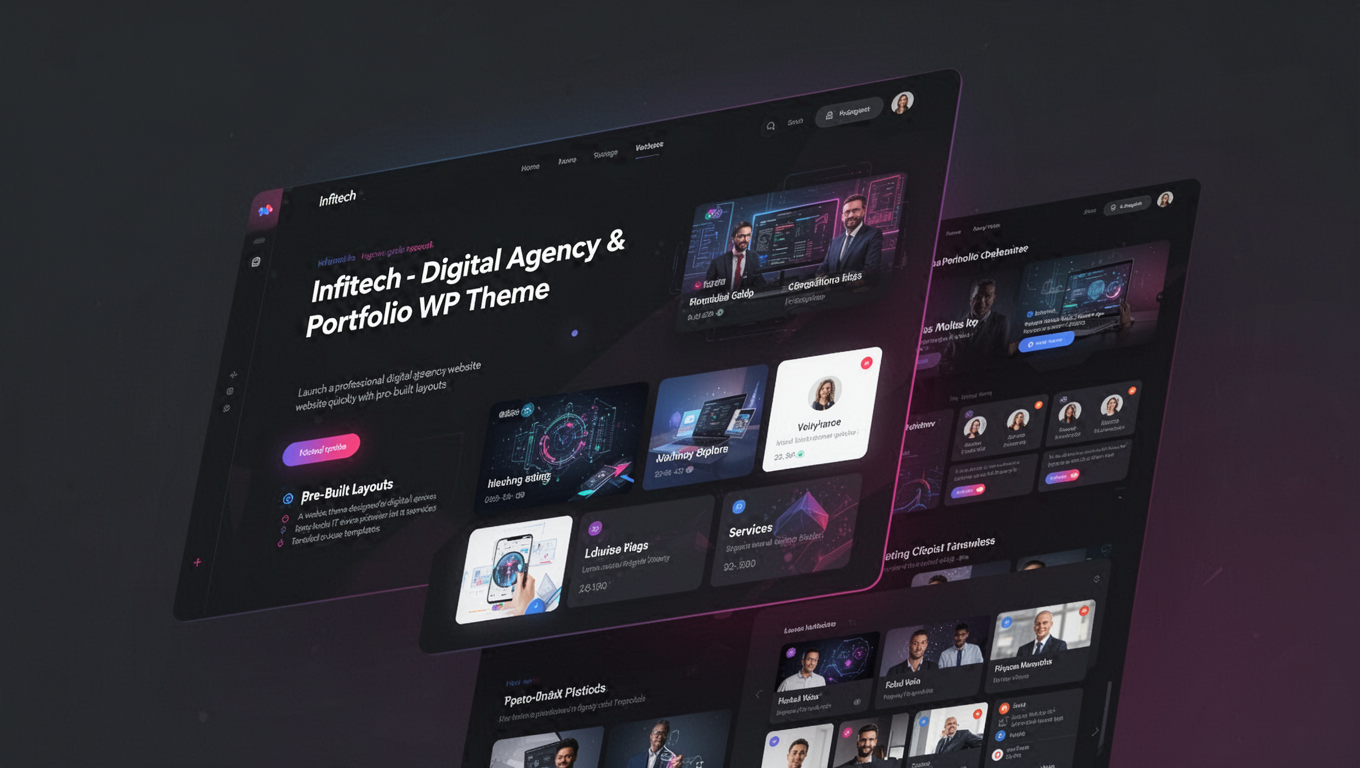 Preview of Infitech - Digital Agency & Portfolio WP Theme