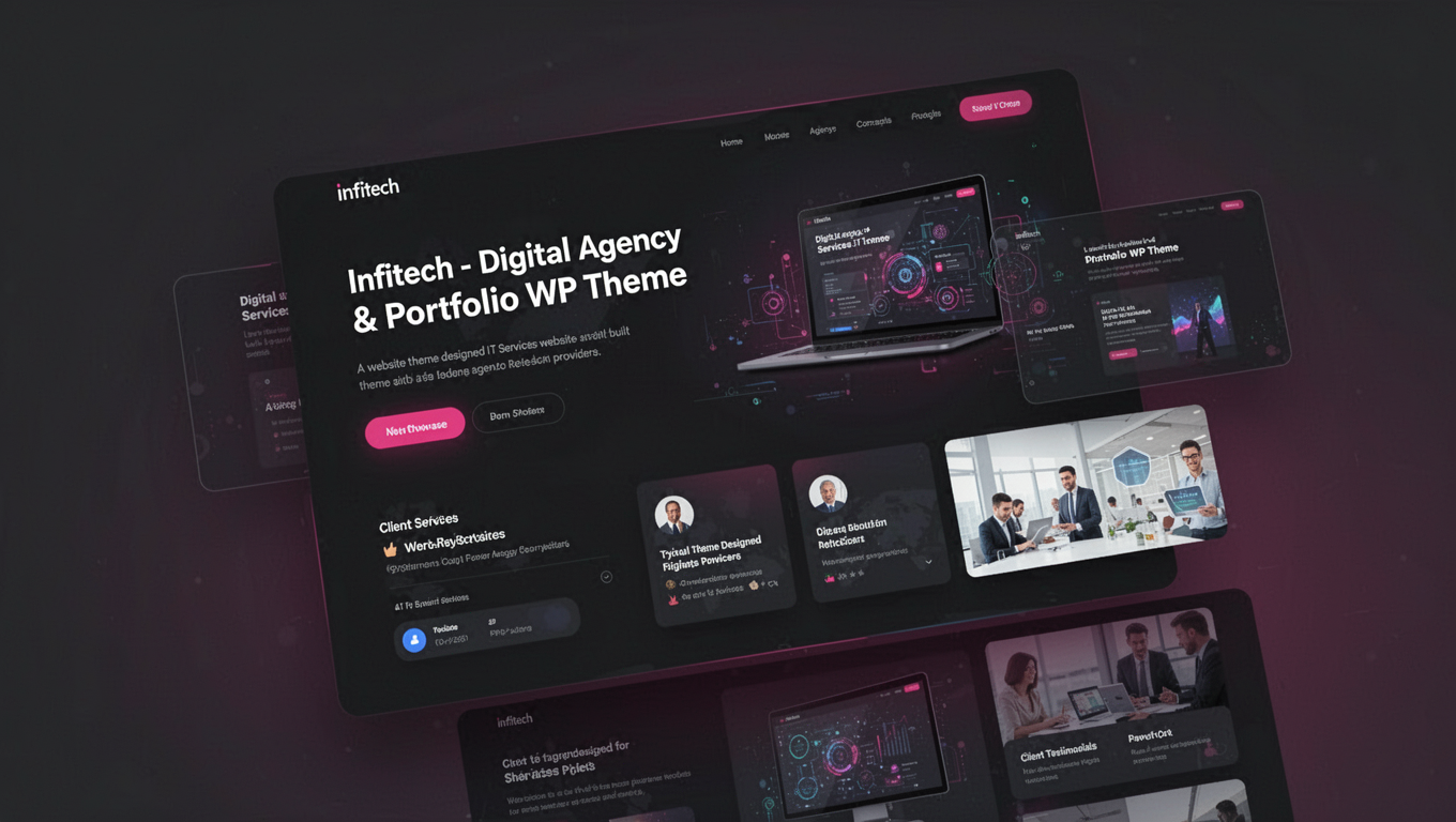 Preview of Infitech - Digital Agency & Portfolio WP Theme
