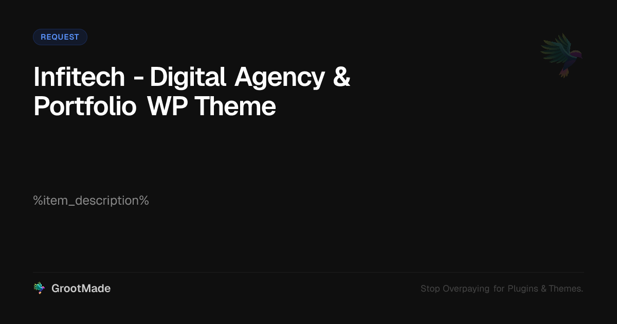 Infitech - Digital Agency & Portfolio WP Theme