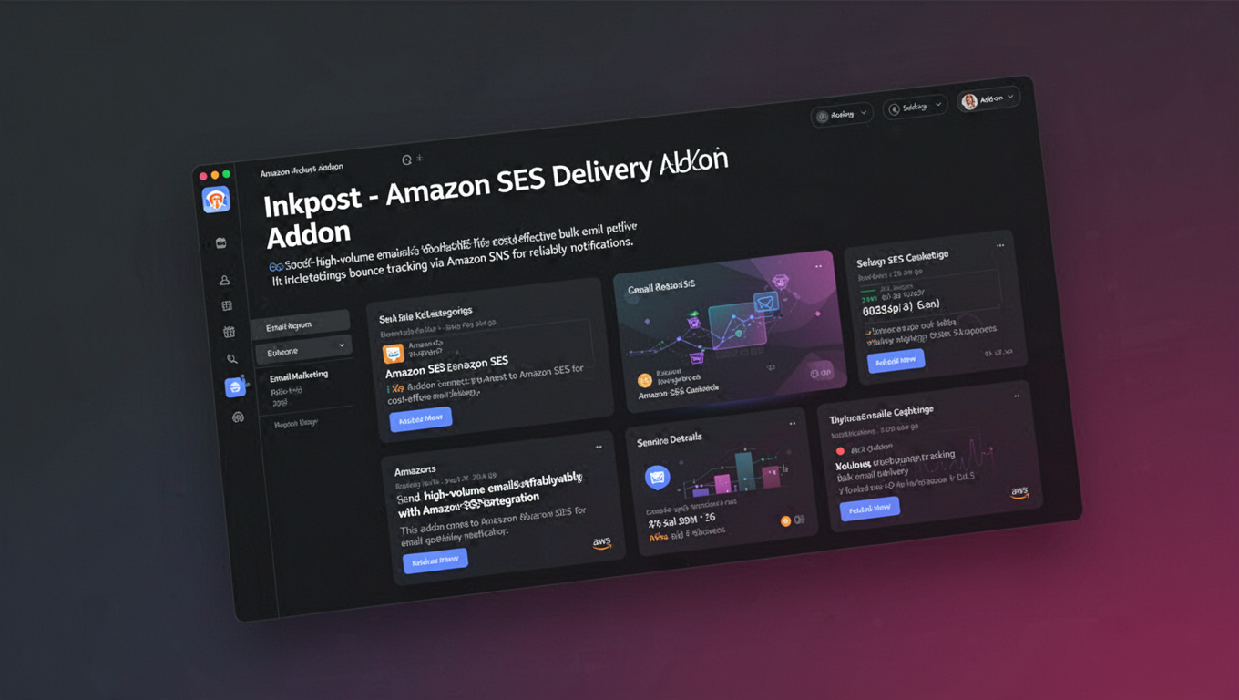 Preview of Inkpost - Amazon SES Delivery Addon