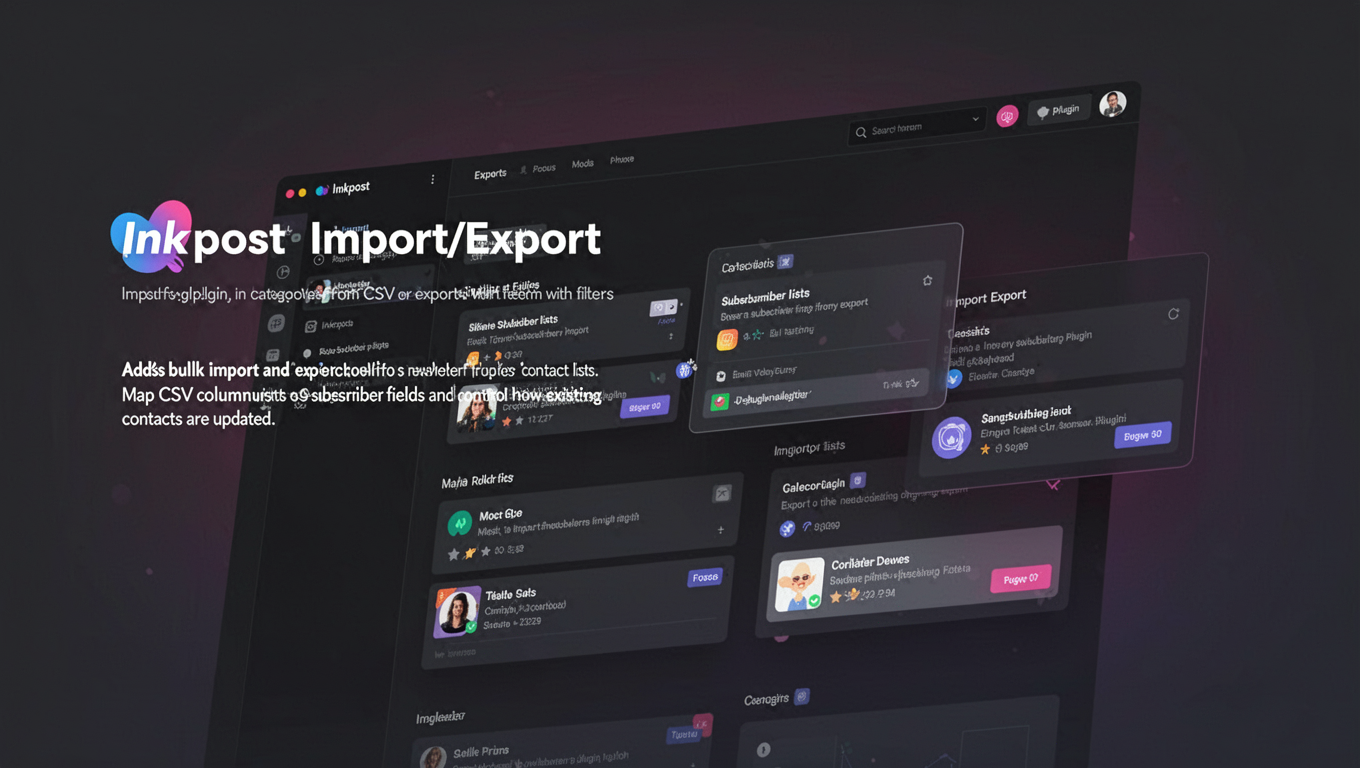 Preview of Inkpost - Import/Export
