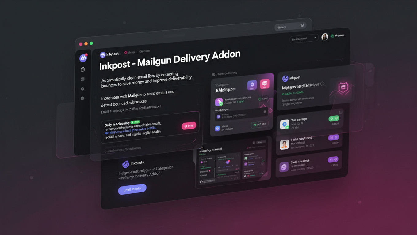 Preview of Inkpost - Mailgun Delivery Addon