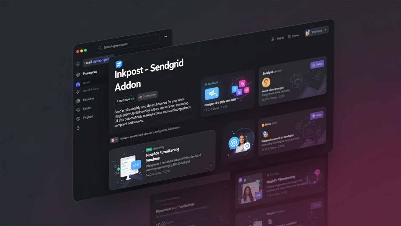 Preview of Inkpost - Sendgrid Addon