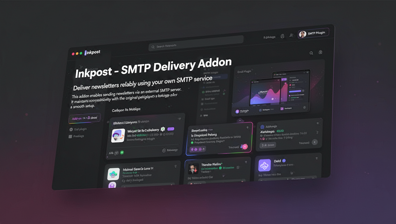 Preview of Inkpost - SMTP Delivery Addon