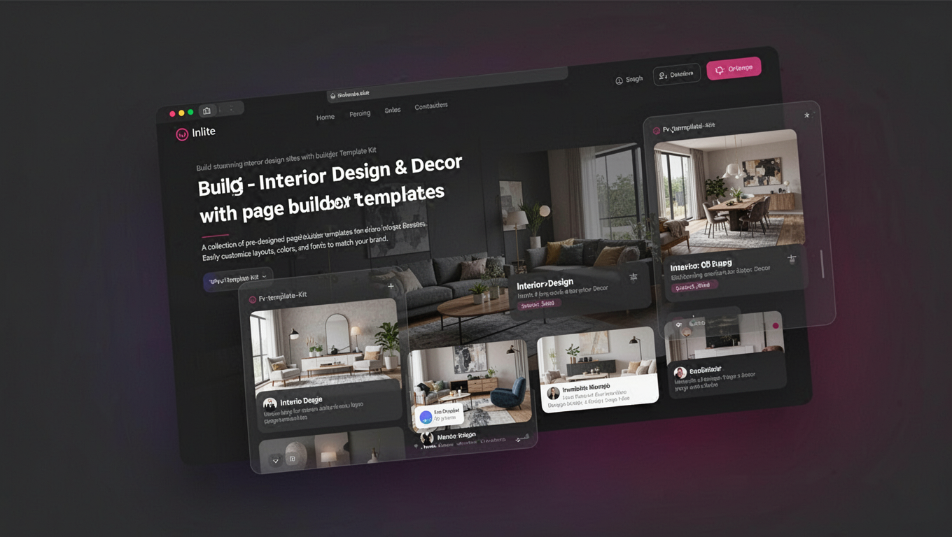 Preview of Inlite - Interior Design & Decor Elementor Template Kit