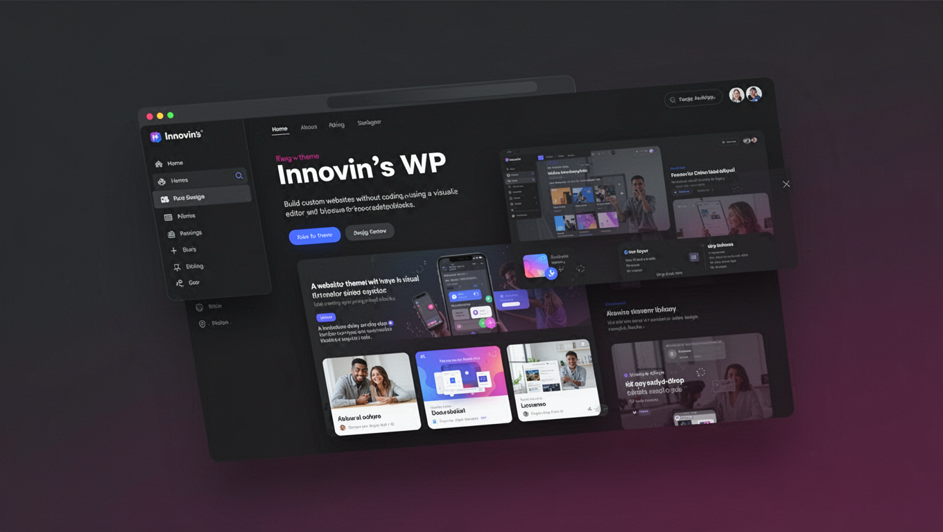 Preview of Innovin's WP theme