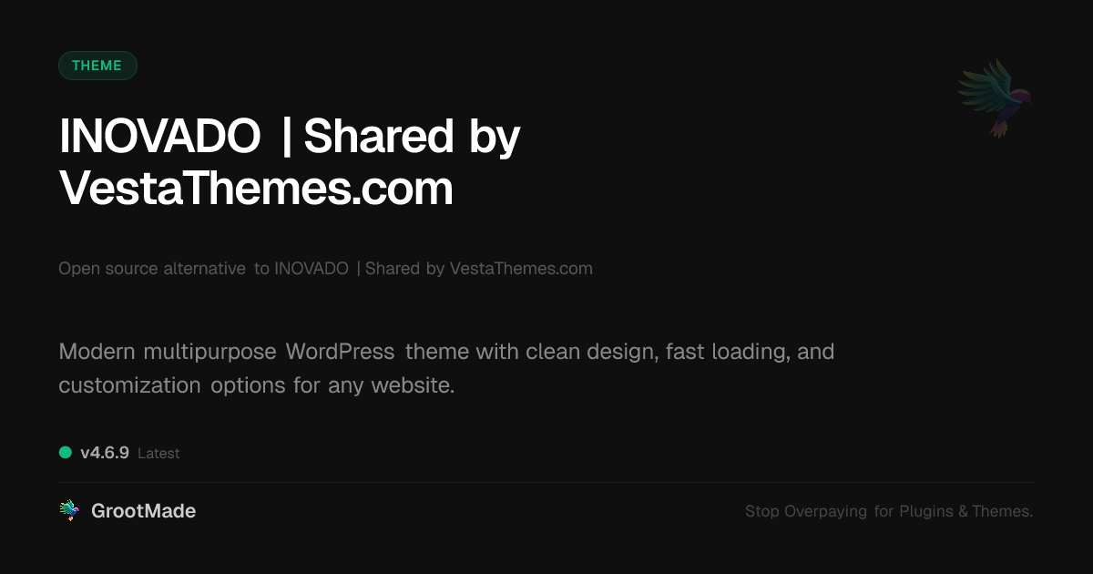 Preview of INOVADO | Shared by VestaThemes.com