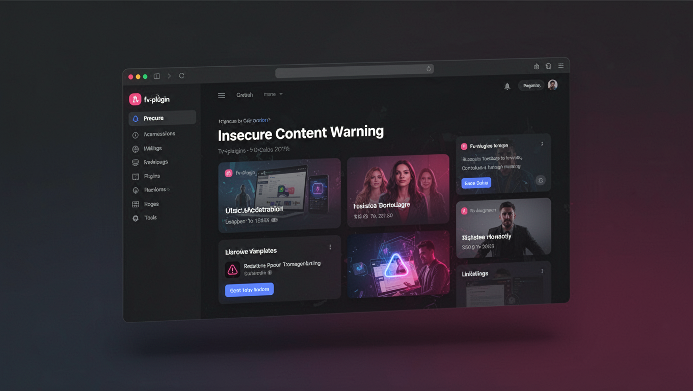 Preview of Insecure Content Warning