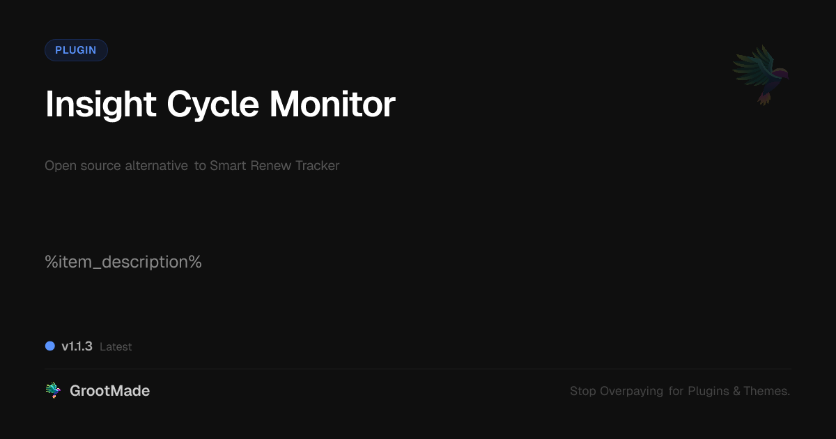 Preview of Insight Cycle Monitor