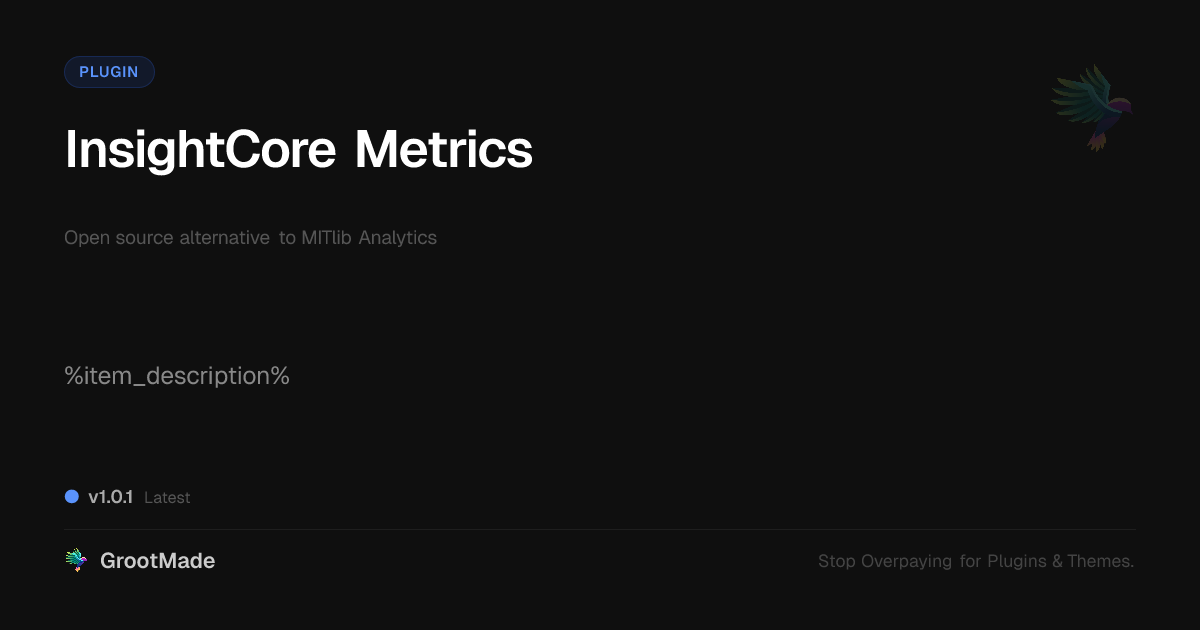 Preview of InsightCore Metrics