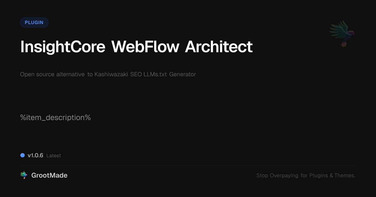 Preview of InsightCore WebFlow Architect