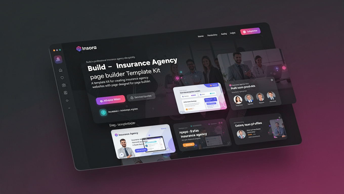 Preview of Insora - Insurance Agency Elementor Template Kit