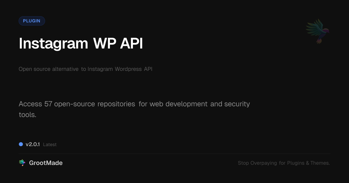 Preview of Instagram WP API