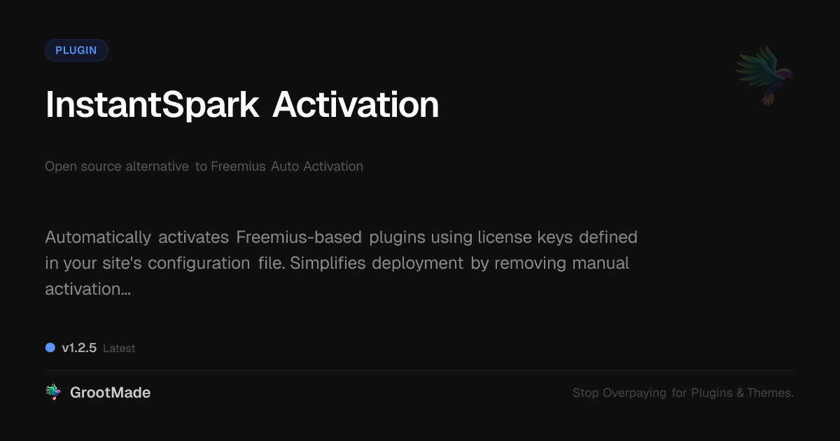 Preview of InstantSpark Activation