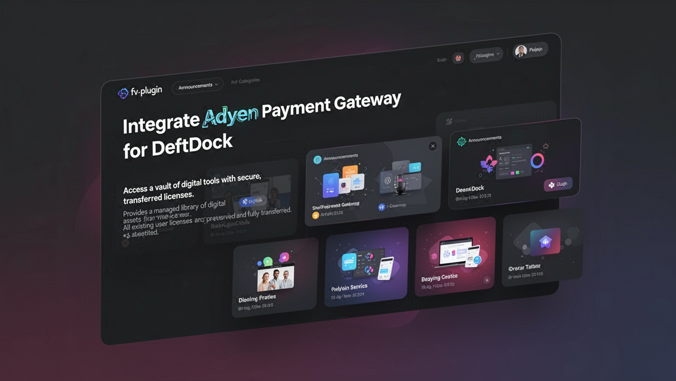 Preview of Integrate Adyen Payment Gateway for DeftDock