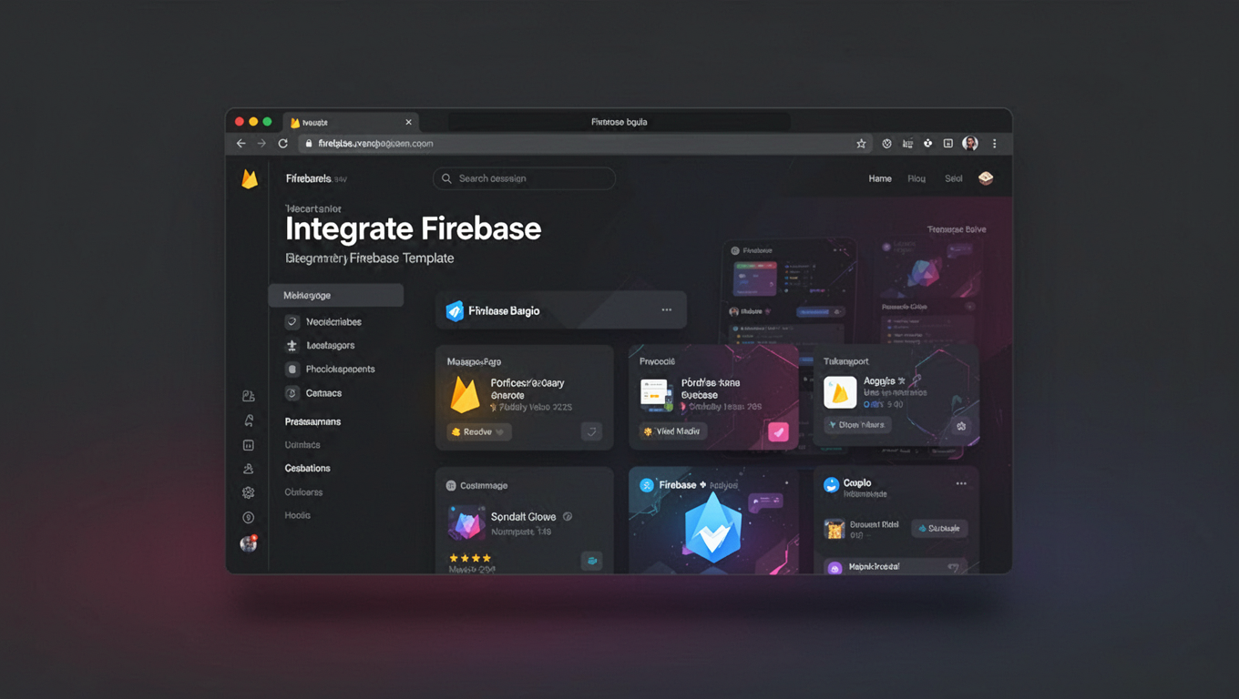 Preview of Integrate Firebase Template