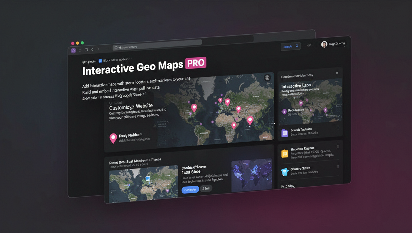 Preview of Interactive Geo Maps PRO