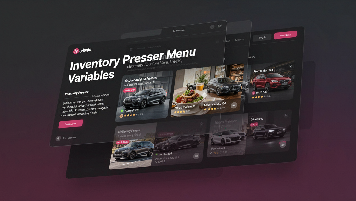 Preview of Inventory Presser Menu Variables