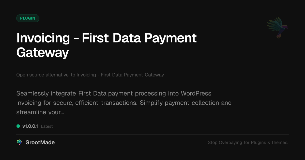 Preview of Invoicing - First Data Payment Gateway