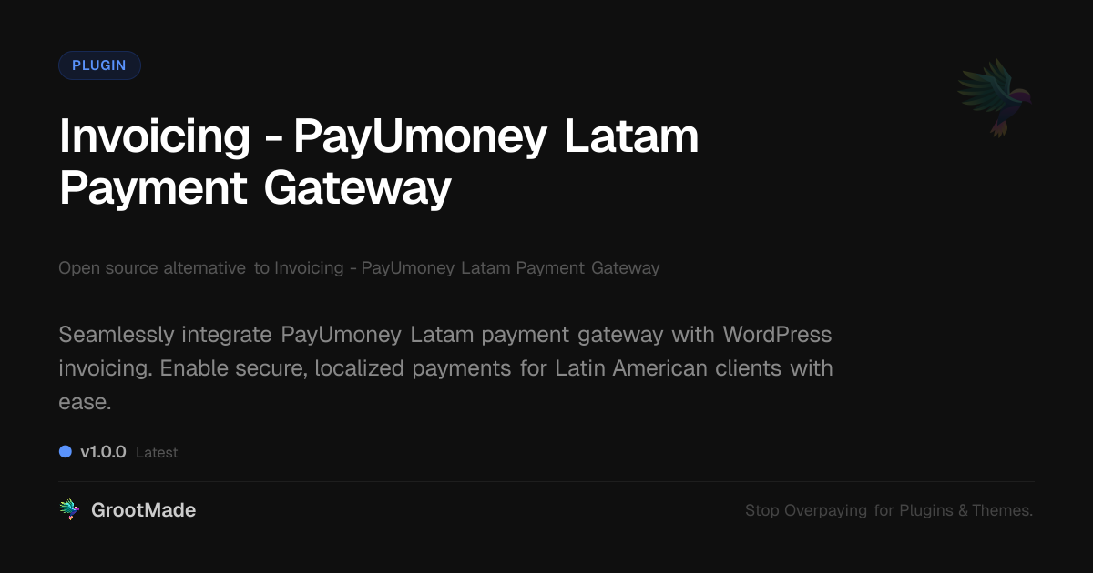 Preview of Invoicing - PayUmoney Latam Payment Gateway
