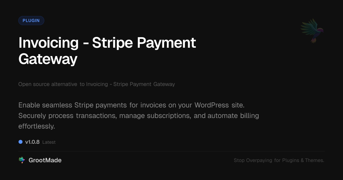 Preview of Invoicing - Stripe Payment Gateway