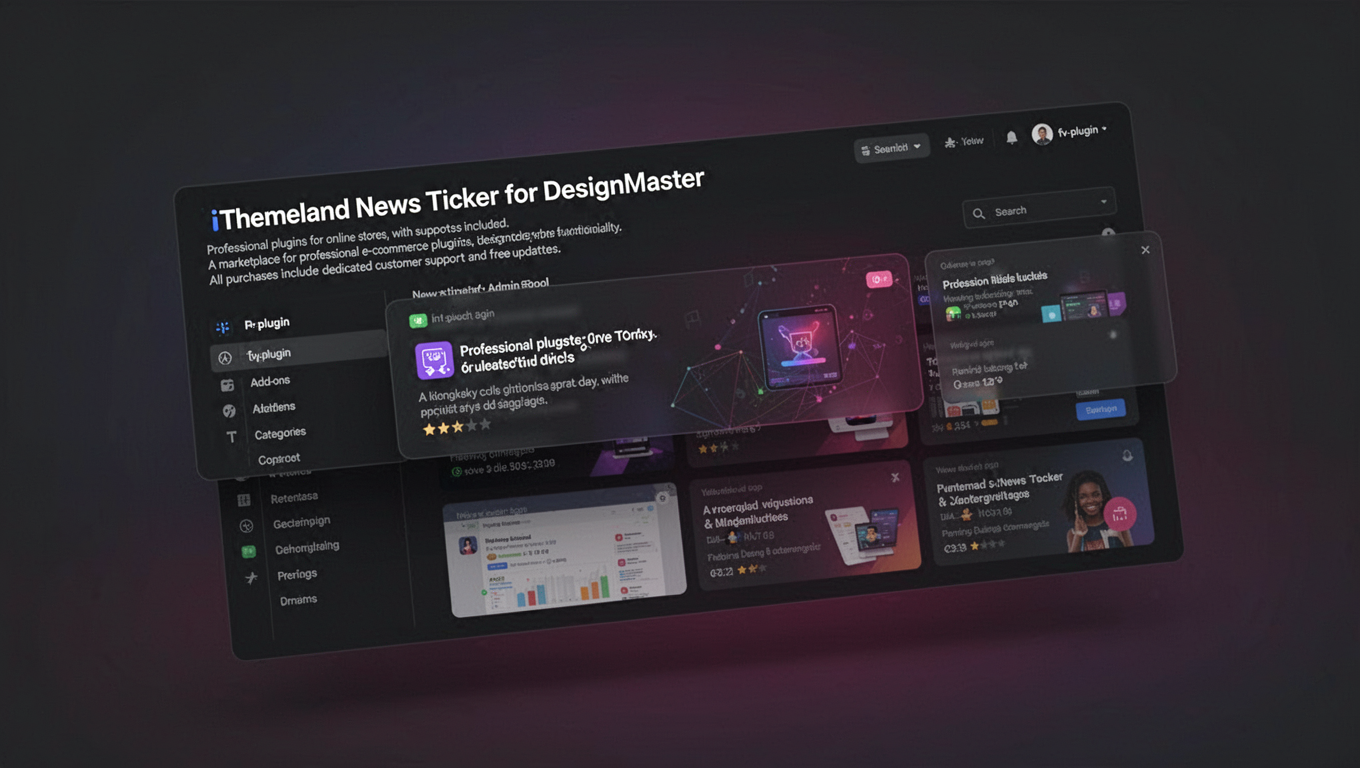 Preview of iThemeland News Ticker for DesignMaster