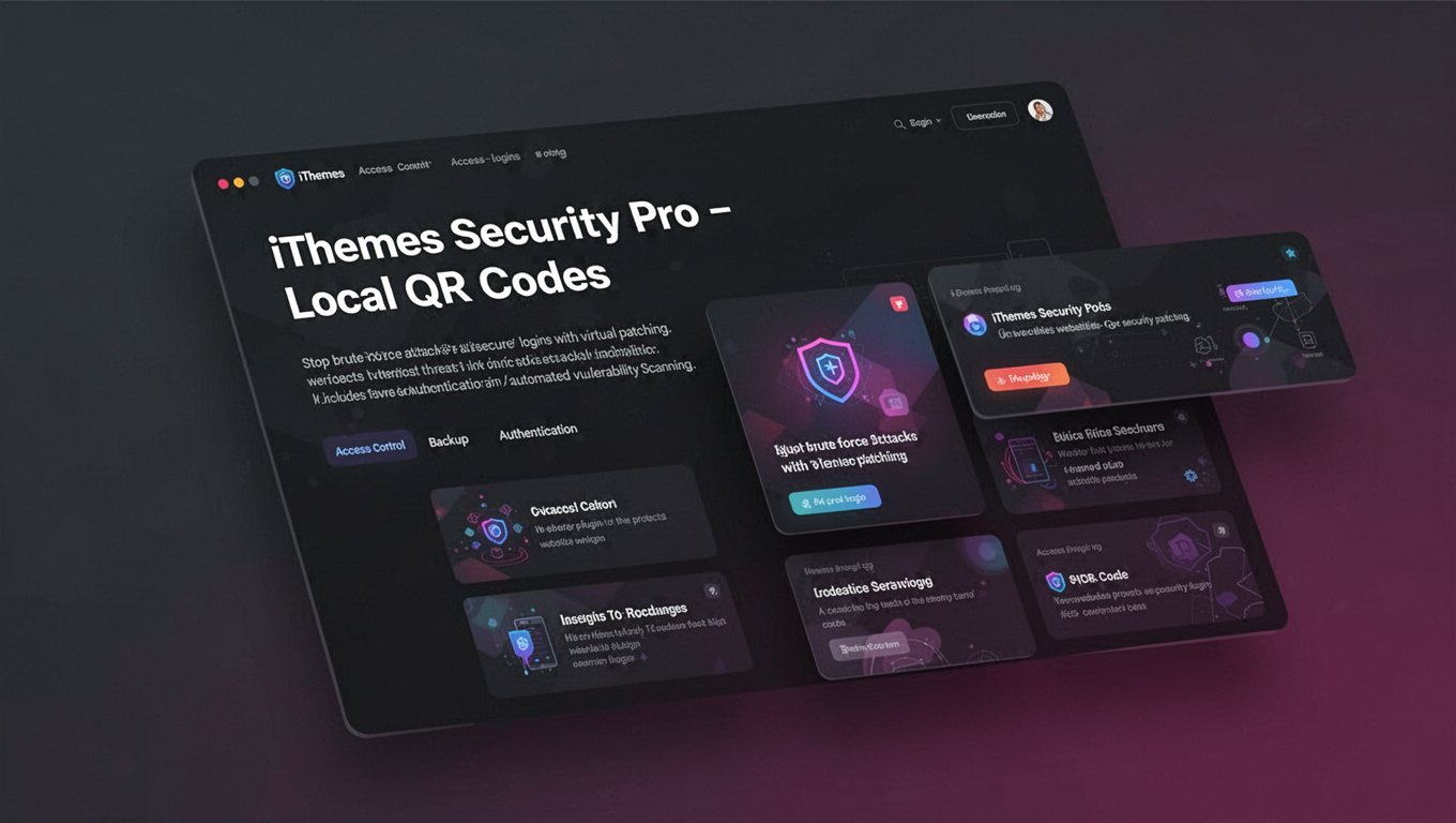 Preview of iThemes Security Pro – Local QR Codes