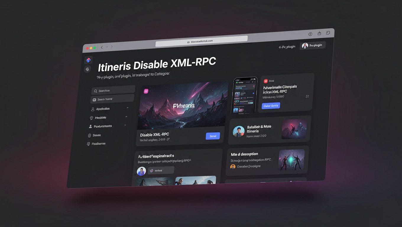Preview of Itineris Disable XML-RPC