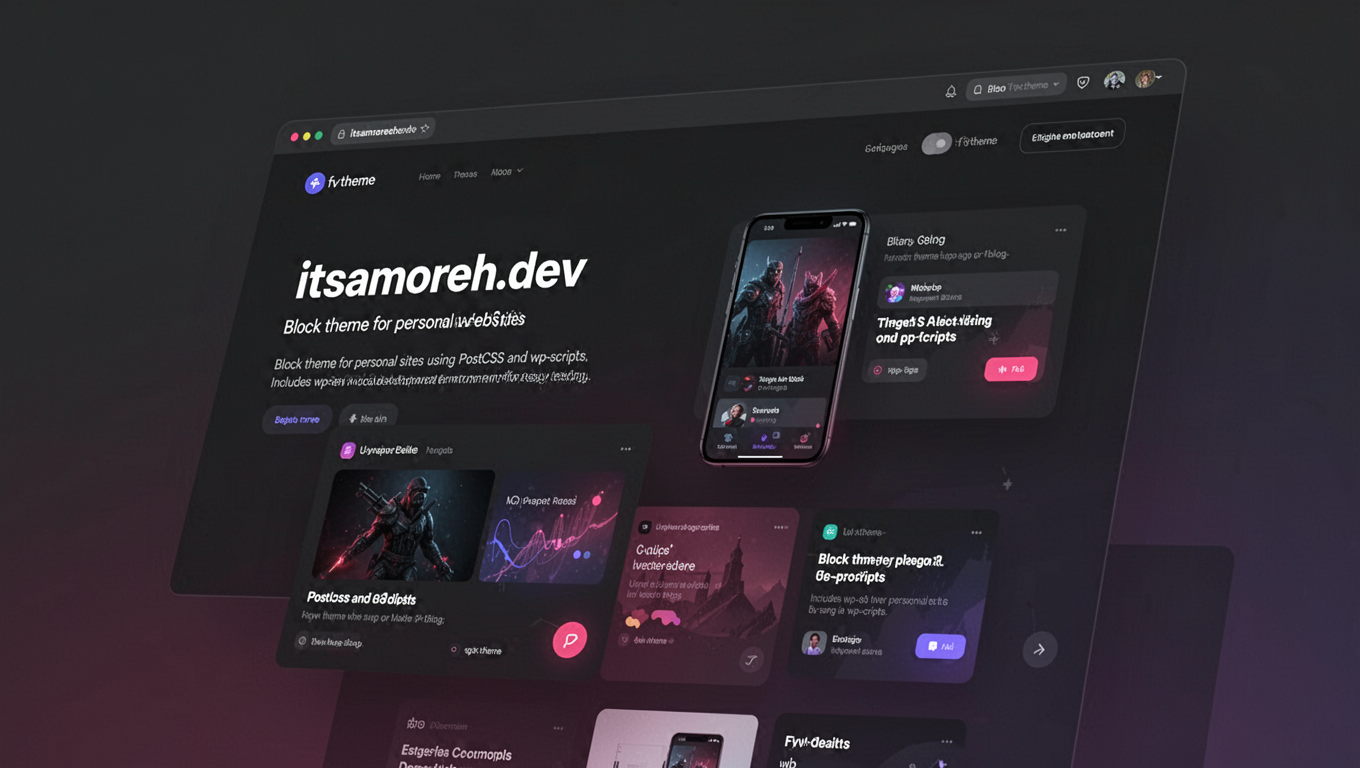 Preview of itsamoreh.dev