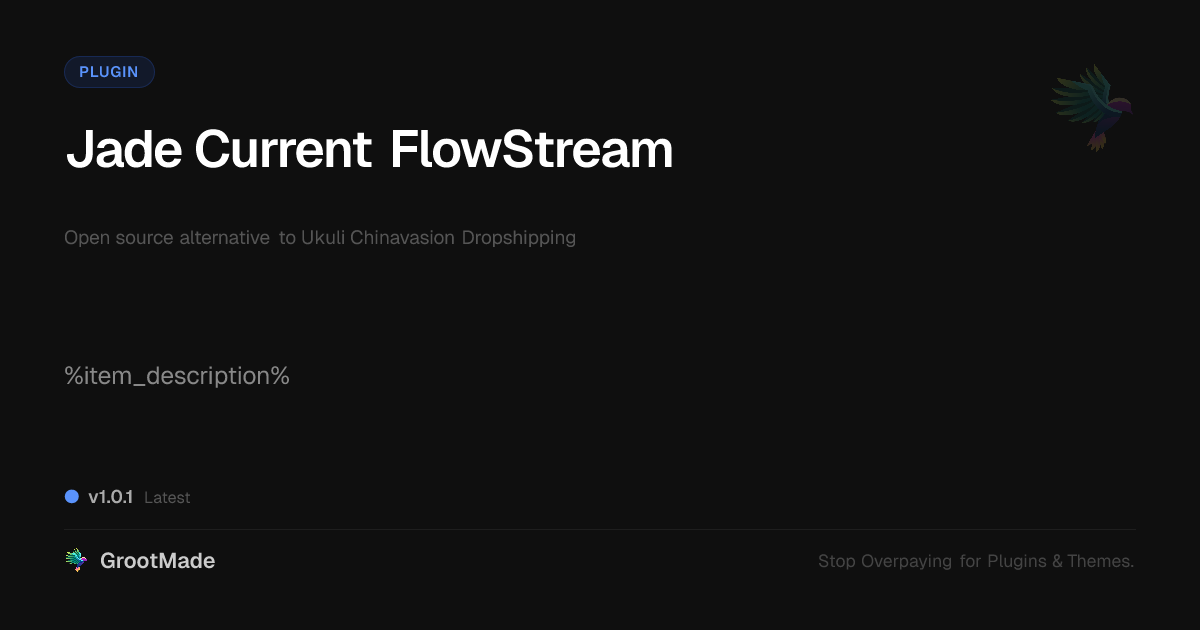 Preview of Jade Current FlowStream