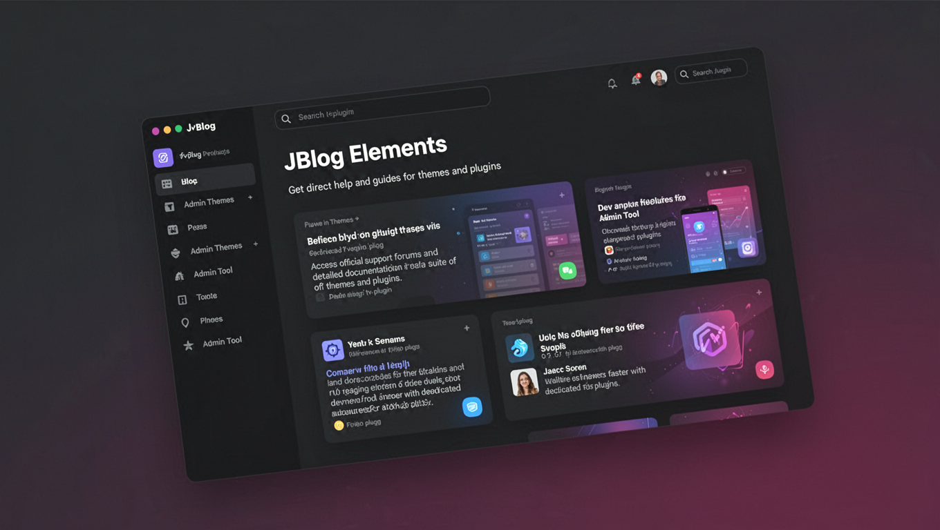 Preview of JBlog Elements