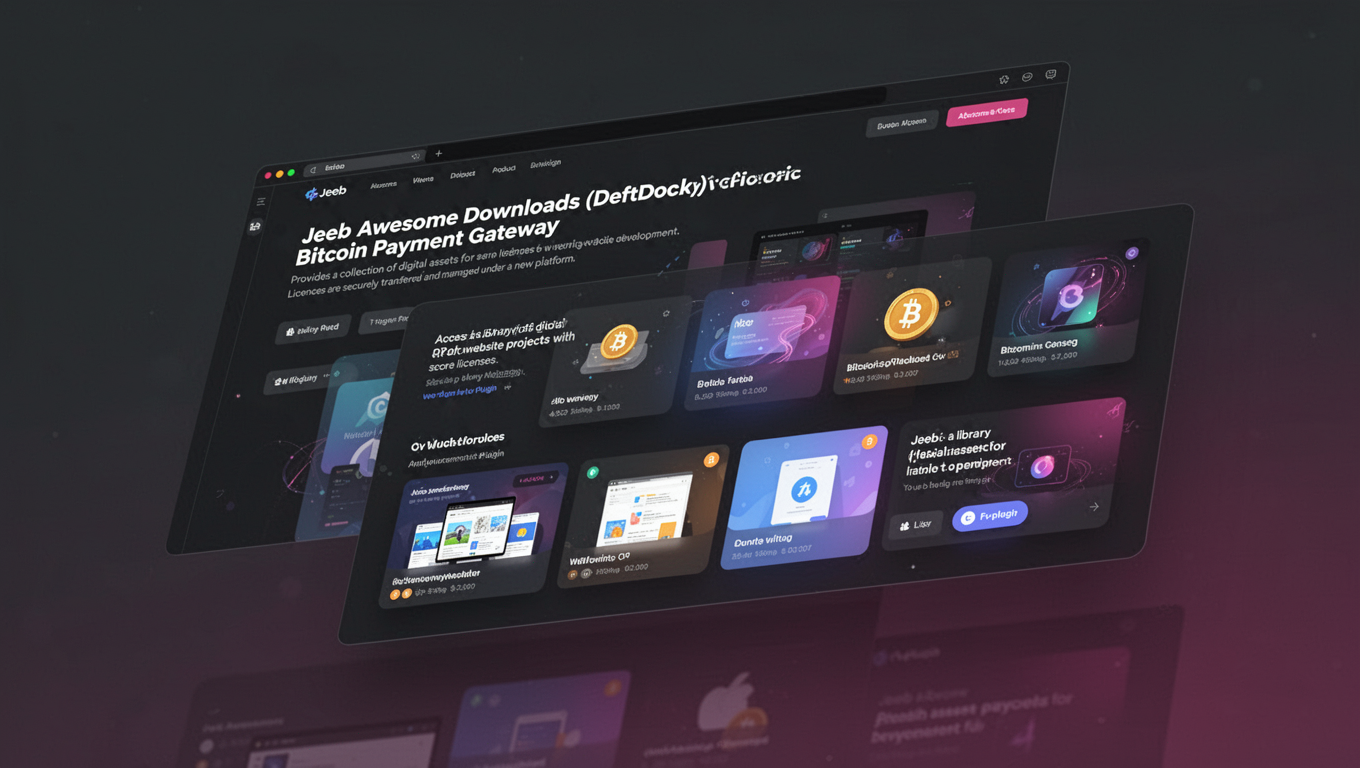 Preview of Jeeb Awesome Downloads (DeftDock) - Bitcoin Payment Gateway