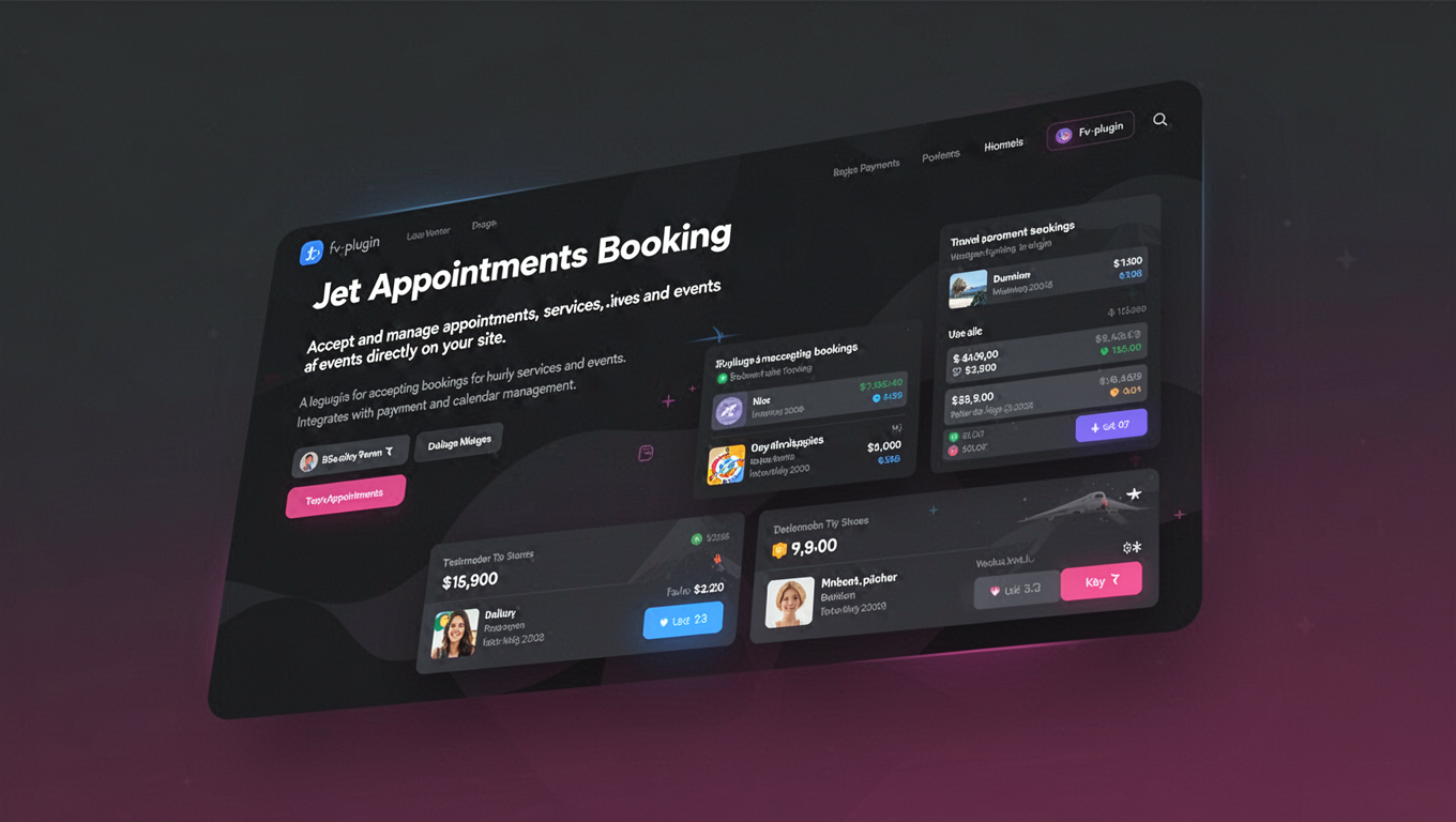 Preview of Jet Appointments Booking