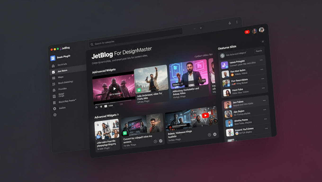 Preview of JetBlog For DesignMaster