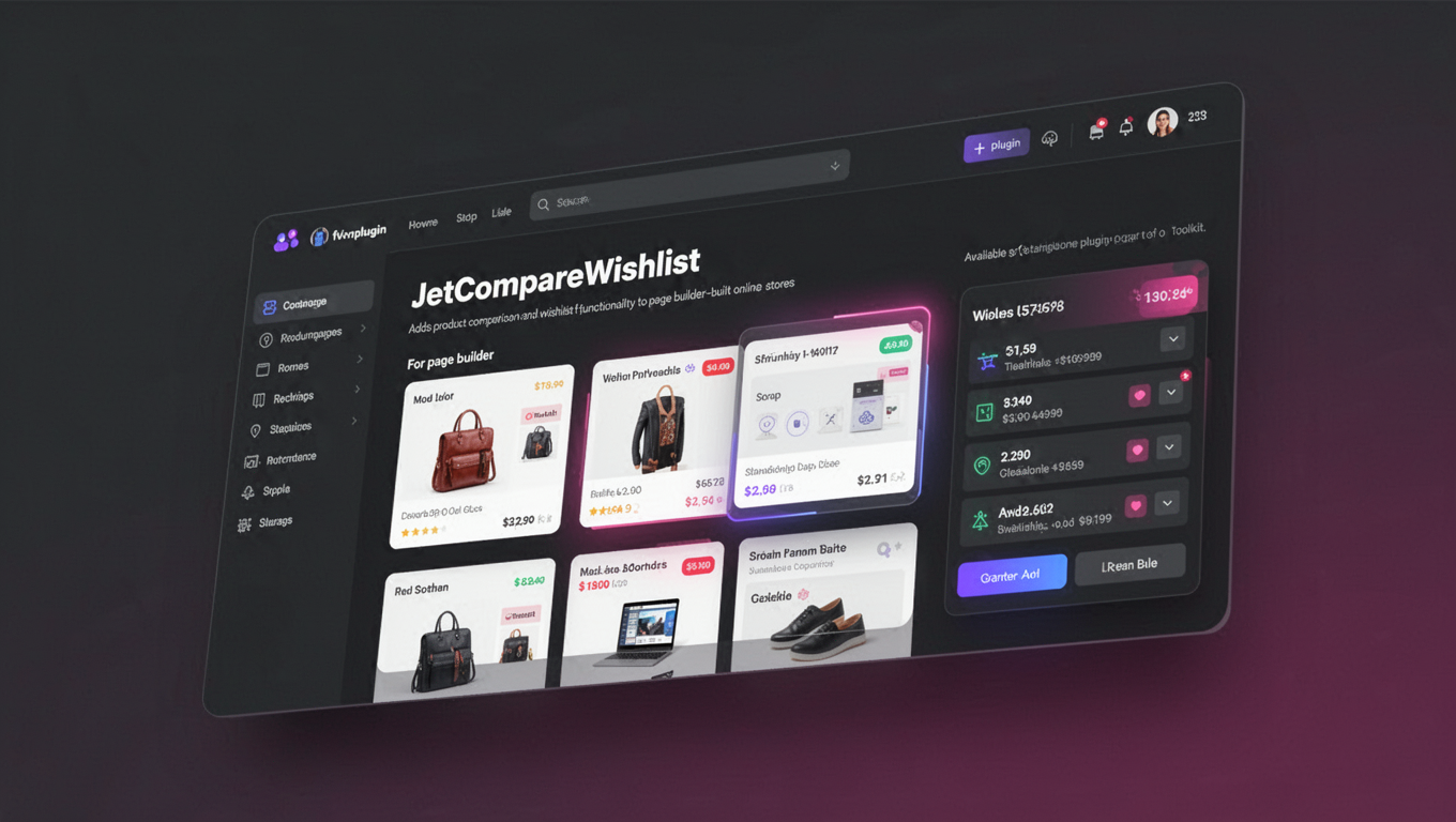 Preview of JetCompareWishlist For Elementor