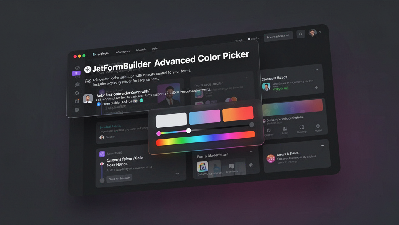 Preview of JetFormBuilder Advanced Color Picker
