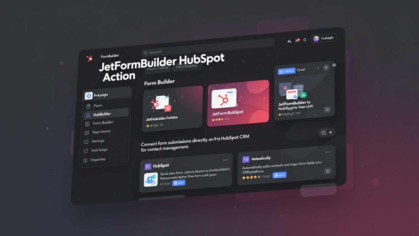Preview of JetFormBuilder HubSpot Action