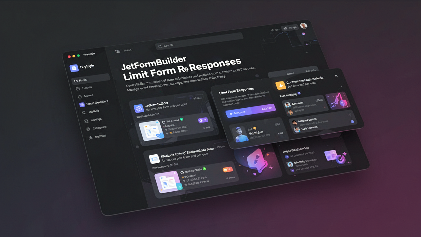 Preview of JetFormBuilder Limit Form Responses