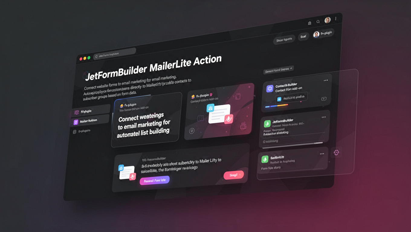 Preview of JetFormBuilder MailerLite Action