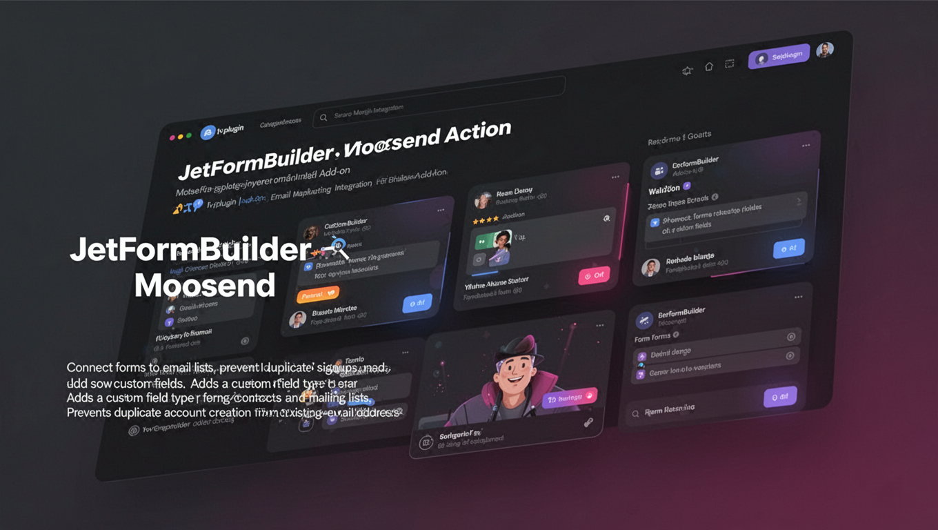 Preview of JetFormBuilder Moosend Action