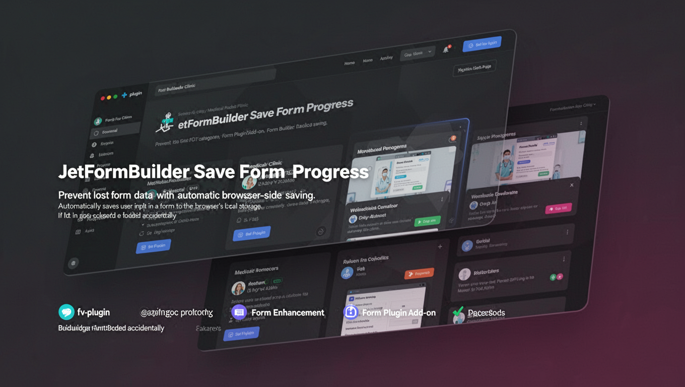 Preview of JetFormBuilder Save Form Progress