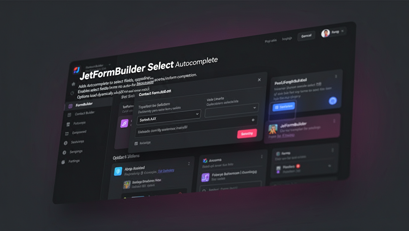 Preview of JetFormBuilder Select Autocomplete