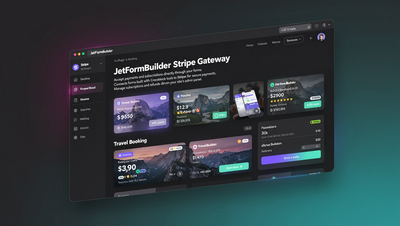 Preview of JetFormBuilder Stripe Gateway