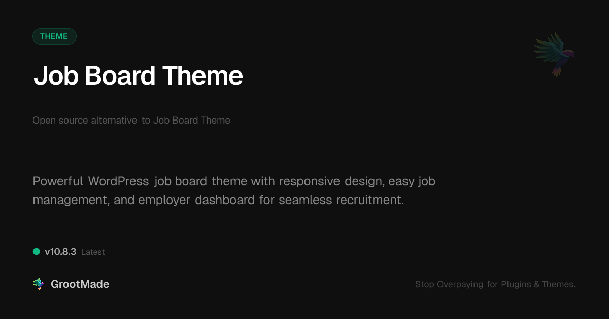 Preview of Job Board Theme