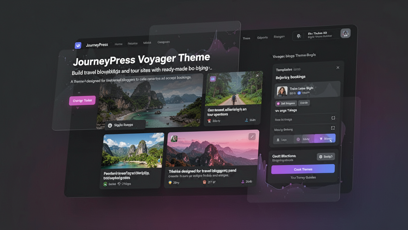 Preview of JourneyPress Voyager Theme