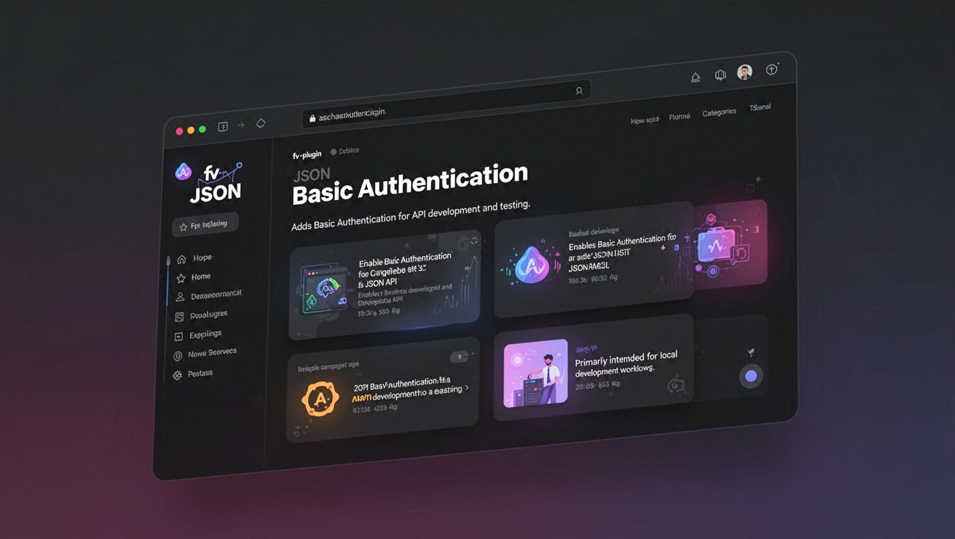 Preview of JSON Basic Authentication