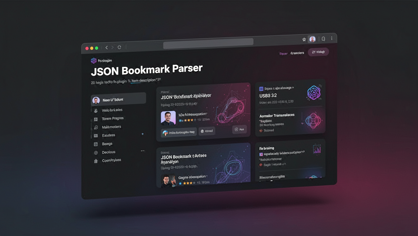 Preview of JSON Bookmark Parser